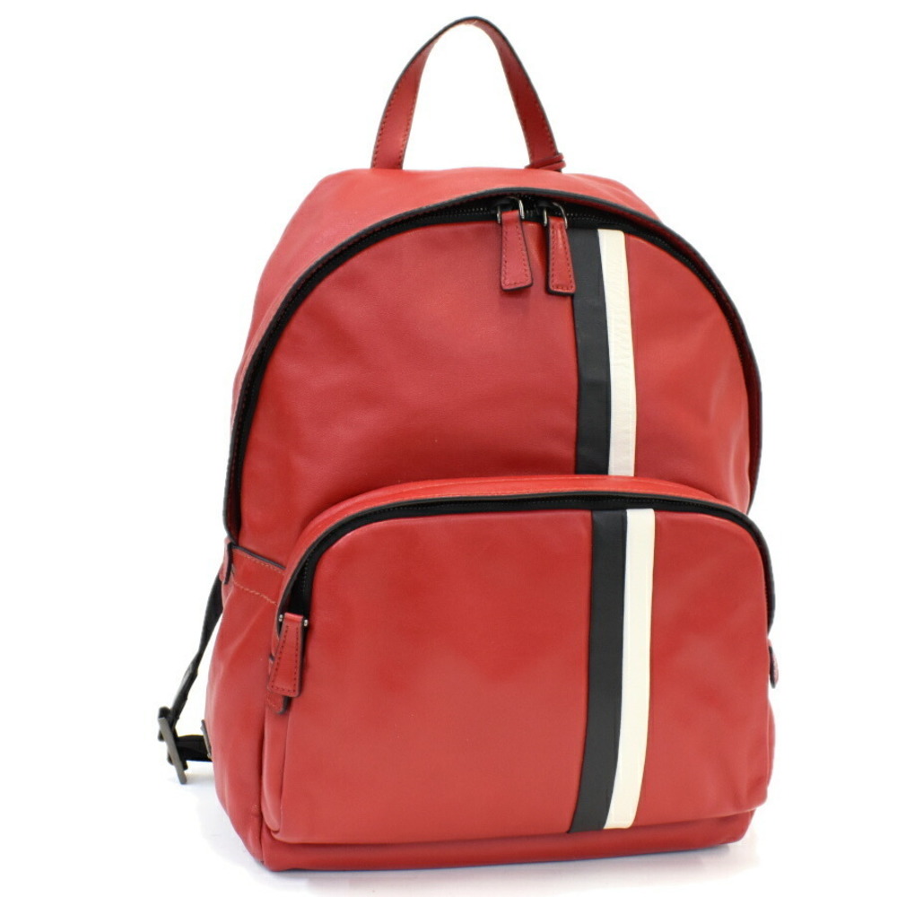 Prada Leather Backpack Red Triangle - image 1
